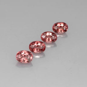 5.21 ctw Pink Malaya Garnet Stones, Natural Malaya Garnet in Oval Facet Shape for Sale