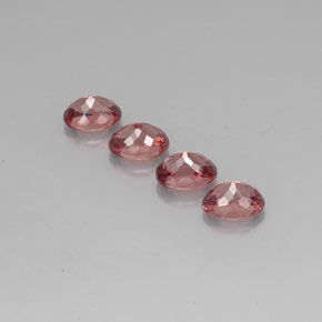 Malaya Garnet Gemstones in 7 x 5 mm (calibrated) Size for Sale, Malaya Garnet Stones in Rose Color