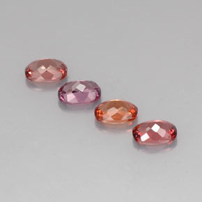 Malaya Garnet Gemstones in 7.1 x 5.1 mm Size for Sale, Malaya Garnet Stones in Multicolor Color