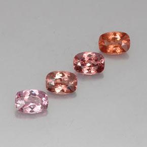 4.57 ctw Multicolor Malaya Garnet Stones, Natural Malaya Garnet in Cushion-Cut Shape for Sale
