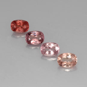 4.98 ct Multicolor Malaya Garnet Gemstone, Malaya Garnet Gem in Cushion-Cut Shape for Sale.