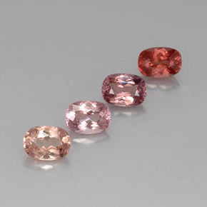 4.98 ct Multicolor Malaya Garnet Stone, Natural Malaya Garnet in Cushion-Cut Shape for Sale