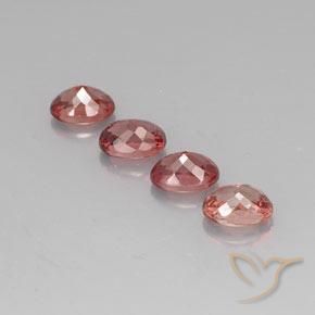 Malaya Garnet Gemstones in 7 x 5 mm (calibrated) Size for Sale, Malaya Garnet Stones in Light Red Color