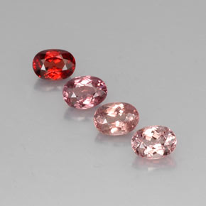 1.2ct Oval Facet Multicolor Malaya Garnet for sale thumb image of 1.2ct Oval Facet Multicolor Malaya Garnet (ID: 325780)