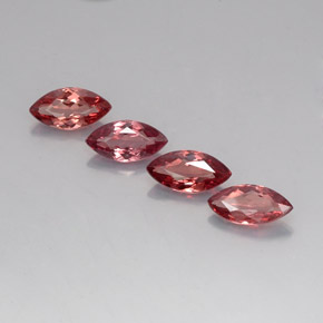5.36 ct Pink Malaya Garnet Gemstone, Malaya Garnet Gem in Marquise Facet Shape for Sale.