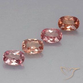 3.85 ctw Pink Malaya Garnet Stones, Natural Malaya Garnet in Cushion-Cut Shape for Sale