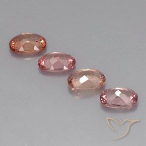 Malaya Garnet Gemstones in 7 x 5 mm (calibrated) Size for Sale, Malaya Garnet Stones in Orange Pink Color