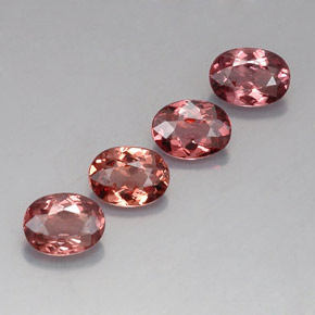 3.97 ct Pink Malaya Garnet Stone, Natural Malaya Garnet in Oval Facet Shape for Sale