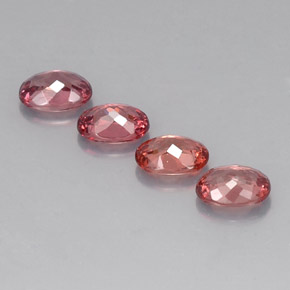 Malaya Garnet Gemstone in 7 x 5 mm (calibrated) Size for Sale, Malaya Garnet Stone in Pinkish Rose Color