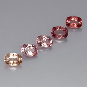 5.41 ctw Multicolor Malaya Garnet Stones, Natural Malaya Garnet in Oval Facet Shape for Sale