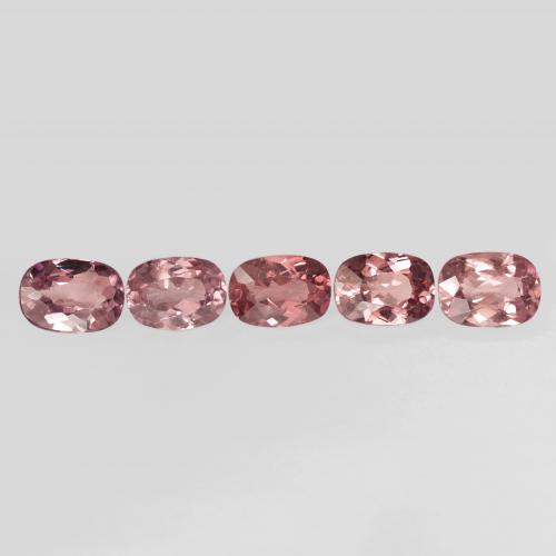 5.43ctw Natural Light Pink Malaya Garnet, Cushion, VVS-VS