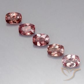 5.21ctw Natural Orange Pink Malaya Garnet, Cushion, VVS-VS