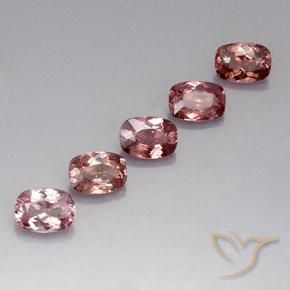 5.21 ctw Pink Malaya Garnet Stones, Natural Malaya Garnet in Cushion-Cut Shape for Sale