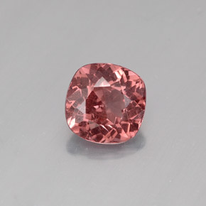 1.36 ct Pink Malaya Garnet Gemstone, Malaya Garnet Gem in Cushion-Cut Shape for Sale.