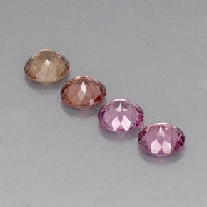 Malaya Garnet Gemstones in 6 mm (calibrated) Size for Sale, Malaya Garnet Stones in Multicolor Color