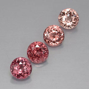 5.54 ct Multicolor Malaya Garnet Stone, Natural Malaya Garnet in Round Facet Shape for Sale