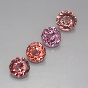 4.48 ct Multicolor Malaya Garnet Stone, Natural Malaya Garnet in Round Facet Shape for Sale