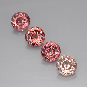 Multicolor Malaya Garnet Gem - 1.2ct Round Facet (ID: 325928)