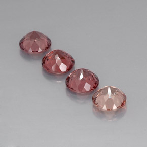 Malaya Garnet Gemstones in 6.5 mm (calibrated) Size for Sale, Malaya Garnet Stones in Multicolor Color