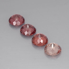 Malaya Garnet Gemstones in 6.5 mm (calibrated) Size for Sale, Malaya Garnet Stones in Multicolor Color