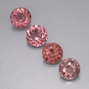 Mehrfarbig Malaya-Granat Edelstein - 1.2ct Rund Facettenschliff (ID: 325931)