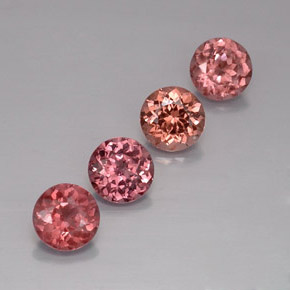 4.37 ctw Multicolor Malaya Garnet Stones, Natural Malaya Garnet in Round Facet Shape for Sale