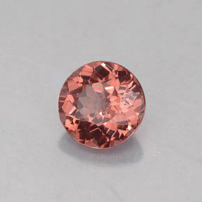 1.34 ct Orange Malaya Garnet Stone, Natural Malaya Garnet in Round Facet Shape for Sale