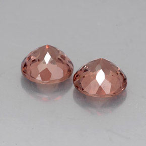 Malaya Garnet Gemstone in 6 mm (calibrated) Size for Sale, Malaya Garnet Stone in Pink Orange Color