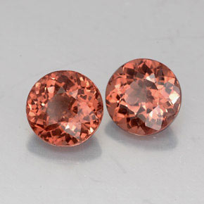 2.75 ct Orange Malaya Garnet Stone, Natural Malaya Garnet in Round Facet Shape for Sale