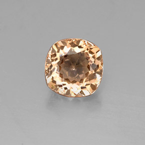 0.84 ct Yellow Malaya Garnet Gemstone, Malaya Garnet Gem in Cushion-Cut Shape for Sale.