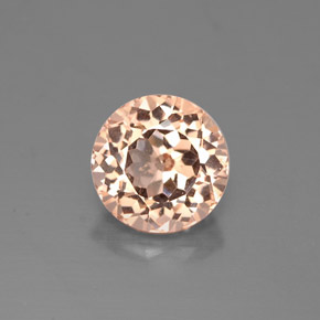 1.28 ct Yellow Malaya Garnet Gemstone, Malaya Garnet Gem in Round Facet Shape for Sale.