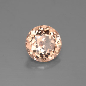 1.28 ct Yellow Malaya Garnet Stone, Natural Malaya Garnet in Round Facet Shape for Sale