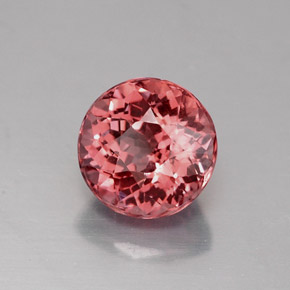 1.65 ct Pink Malaya Garnet Stone, Natural Malaya Garnet in Round Facet Shape for Sale