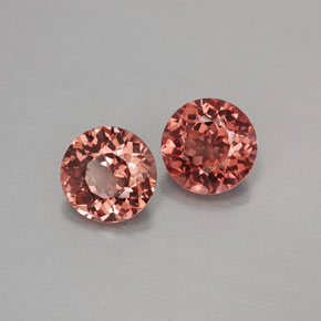2.65 ct Orange Malaya Garnet Stone, Natural Malaya Garnet in Round Facet Shape for Sale