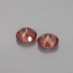 Malaya Garnet Gemstone in 6.5 mm (calibrated) Size for Sale, Malaya Garnet Stone in Pink Orange Color