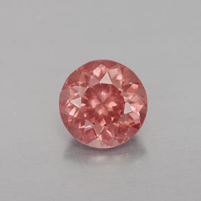 1.02 ct Orange Malaya Garnet Gemstone, Malaya Garnet Gem in Round Facet Shape for Sale.