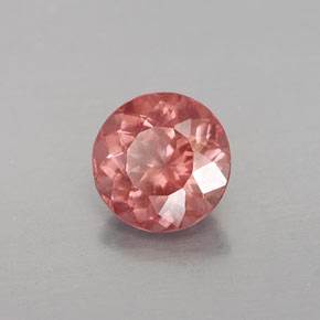 1.02 ct Orange Malaya Garnet Stone, Natural Malaya Garnet in Round Facet Shape for Sale