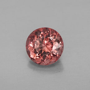 1.35 ct Orange Malaya Garnet Stone, Natural Malaya Garnet in Round Facet Shape for Sale