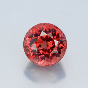 3.33 ct Orange Malaya Garnet Gemstone, Malaya Garnet Gem in Round Facet Shape for Sale.