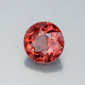 2.95 ct Orange Malaya Garnet Stone, Natural Malaya Garnet in Round Facet Shape for Sale