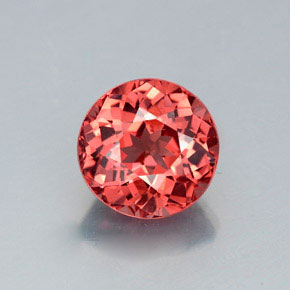 2.78 ct Pink Malaya Garnet Gemstone, Malaya Garnet Gem in Round Facet Shape for Sale.