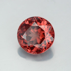 3.54 ct Pink Malaya Garnet Stone, Natural Malaya Garnet in Round Facet Shape for Sale