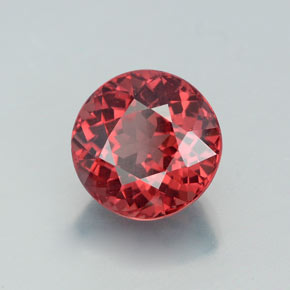 3.47 ct Pink Malaya Garnet Stone, Natural Malaya Garnet in Round Facet Shape for Sale