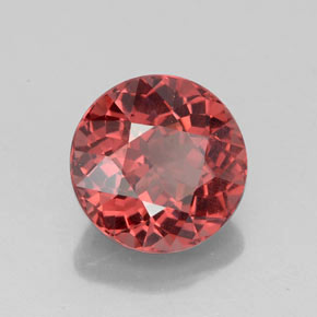 3.21 ct Pink Malaya Garnet Stone, Natural Malaya Garnet in Round Facet Shape for Sale