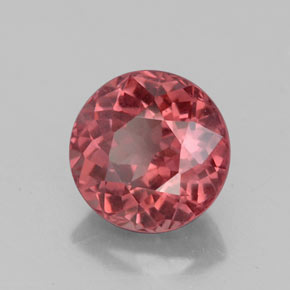 3.14 ct Pink Malaya Garnet Stone, Natural Malaya Garnet in Round Facet Shape for Sale