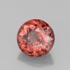 2.53 ct Orange Malaya Garnet Stone, Natural Malaya Garnet in Round Facet Shape for Sale