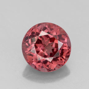 2.63 ct Pink Malaya Garnet Gemstone, Malaya Garnet Gem in Round Facet Shape for Sale.