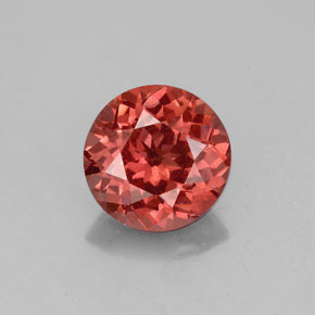 2.24 ct Pink Malaya Garnet Gemstone, Malaya Garnet Gem in Round Facet Shape for Sale.