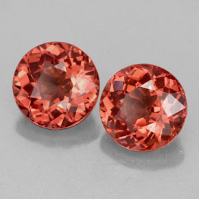 5.32 ct Pink Malaya Garnet Stone, Natural Malaya Garnet in Round Facet Shape for Sale