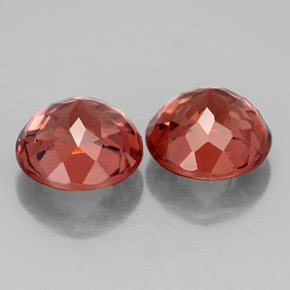 Malaya Garnet Gemstone in 8 mm (calibrated) Size for Sale, Malaya Garnet Stone in Rose Color
